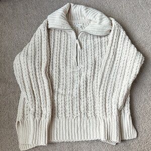 Aerie Textured Knit Cowl Neck Sweater